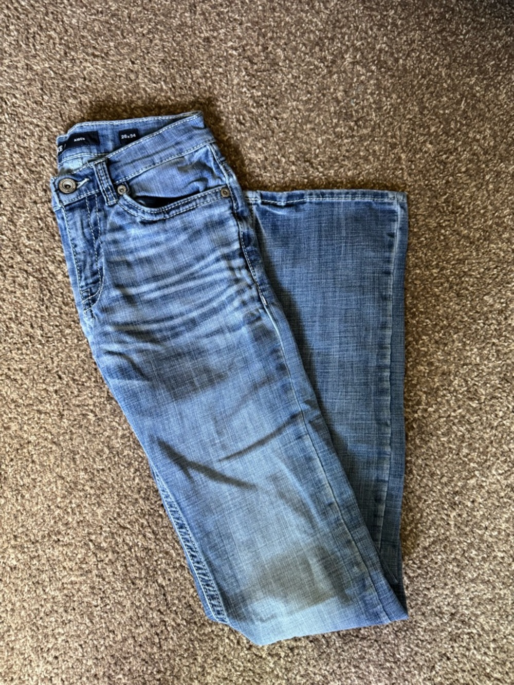 Men's Blue Bootcut Jeans